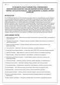 ATI RN MENTAL HEALTH NURSING FINAL COMPREHENSIVE &NewLine;QUESTION BANK &lbrack;QUESTION 1-200&rsqb; AND ANSWERS UPDATED 2026&sol;2027 &vert; 100&percnt; &NewLine;VERIFIED &vert; DETAILED RATIONALES &ndash; PASS GUARANTEED A&plus; GRADED &vert; INSTANT DOWNLOAD &NewLine;