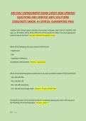 AIR EVAC CAPNOGRAPHY EXAM LATEST 2026 UPDATED &NewLine;QUESTIONS AND VERIFIED 100&percnt; SOLUTIONS &NewLine;&lpar;2026&sol;2027&rpar; GRADE&colon; A&plus;&vert;STATUS&colon; GUARANTEED PASS 
