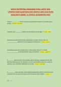 WOOD DESTROYING ORGANISMS FINAL LATEST 2026 &NewLine;UPDATED EXAM QUESTIONS AND VERIFIED 100&percnt; SOLUTIONS &NewLine;&lpar;2026&sol;2027&rpar; GRADE&colon; A&plus;&vert;STATUS&colon; GUARANTEED PASS