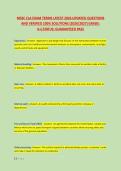 MSSC CLA EXAM TERMS LATEST 2026 UPDATED QUESTIONS &NewLine;AND VERIFIED 100&percnt; SOLUTIONS &lpar;2026&sol;2027&rpar; GRADE&colon; &NewLine;A&plus;&vert;STATUS&colon; GUARANTEED PASS