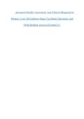 Advanced Health Assessment And Clinical Diagnosis In&NewLine;Primary Care 5th Edition&colon; Dains Test Bank Questions And&NewLine;Well-Detailed Answers&sol;Graded A&plus;