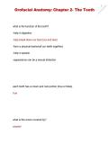 Orofacial Anatomy Chapter 2 &ndash; The Tooth &vert; Dental Anatomy Study Guide