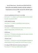 Nurs 615 Pharm Exam 1 &ndash; Maryville Latest UPDATE WITH 150 QUESTIONS AND VERIFIED ANSWERS ALREADY GRADED A &mdash; Actual Questions and Answers 100- Guarantee Pass 2026-2027 Update Exam&NewLine;&NewLine;&NewLine;