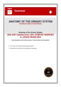 Anatomy of the Urinary System 2026&ndash;2027 Updated Exam 100- &lpar;VERIFIED ANSWERS&rpar; A&plus; GRADE BRAND NEW&period;pdf&NewLine;&NewLine;