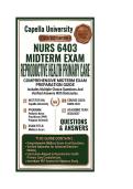 NURS 6403 Midterm Exam Reproductive Health Primary Care  Questions And Answers &vert; 2026&sol;2027 Capella University