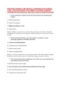 PEDIATRIC NURSING&colon; THE CRITICAL COMPONENTS OF NURSING &NewLine;CARE &ndash; EXAM QUESTIONS AND CORRECT ANSWERS &lpar;VERIFIED &NewLine;ANSWERS&rpar; PLUS RATIONALE &vert; 2027 Q&A &vert; INSTANT DOWNLOAD PDF