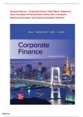 Solution Manual &ndash; Corporate Finance 13th Edition&NewLine;Stephen A&period; Ross &vert; Randolph W&period; Westerfield &vert; Jeffrey Jaffe &vert; Complete Solutions & Answers &vert; All Chapters Included &vert; Rated A&plus;
