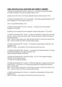 AIRAF UPDATED ACTUAL QUESTIONS AND CORRECT ANSWERS