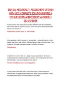 BSN 246 HESI Health Assessment V1 Exam Review