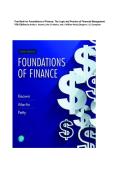 Test Bank For Foundations of Finance&colon; The Logic and Practice of Financial Management 10th Edition &vert; Keown&comma; Martin & Petty &vert; ISBN 9780134897264 &vert; Chapters 1-15