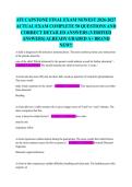 ATI CAPSTONE FINAL EXAM NEWEST 2026-2027 ACTUAL EXAM COMPLETE 50 QUESTIONS AND CORRECT DETAILED ANSWERS &lpar;VERIFIED ANSWERS&rpar; ALREADY GRADED A&plus; BRAND NEW&excl;&excl;
