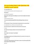 Esco gas heating Study Guide Questions with &NewLine;Verified Correct Answers 