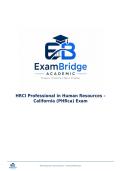 HRCI Professional in Human Resources &ndash; California &lpar;PHRca&rpar; Exam