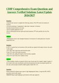 0388 CDIP Comprehensive Exam Questions and Answers Verified Solutions Latest Update 2026 2027