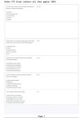 PATHO 370 Final Select All That Apply 2026&sol;2027 &vert; Pathophysiology Study Guide&comma; SATA Practice Questions & Exam Review