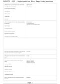 PATHO 370 WCU Pathophysiology Final Exam Study Questions 2026&sol;2027 &vert; Study Guide&comma; Practice Questions & Exam Review
