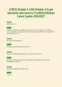 CDFM Module 1 AND Module 3 Exam Questions and Answers Verified Solutions Latest Update 2026 2027
