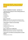 RENR Study Guide 2026&sol;2027 &vert; Regional Examination for &NewLine;Nurse Registration &vert; 500&plus; Practice Questions & Detailed &NewLine;Rationales