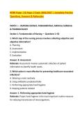 RENR Paper 1 & Paper 2 Exam 2026&sol;2027 &vert; Complete Practice &NewLine;Questions&comma; Answers & Rationales 