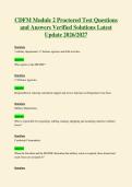  CDFM Module 2 Proctored Test Questions and Answers Verified Solutions Latest Update 2026 2027