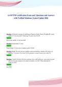 AANP FNP certification Exam and &vert; Questions and Answers&NewLine;with Verified Solutions &vert; Latest Update 2026&NewLine;