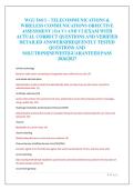 WGU D413 &ndash; TELECOMMUNICATIONS &&NewLine;WIRELESS COMMUNICATIONS OBJECTIVE&NewLine;ASSESSMENT &vert; OA V1 AND V2 &vert;EXAM WITH&NewLine;ACTUAL CORRECT QUESTIONS AND VERIFIED&NewLine;DETAILED ANSWERS&vert;FREQUENTLY TESTED&NewLine;QUESTIONS AND&NewLine;SOLUTIONS&vert;NEWEST&vert;GUARANTEED PASS&NewLine;2026&sol;2027