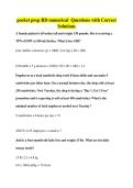 pocket prep RD numerical Questions with Correct&NewLine;Solutions