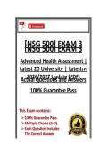 NSG500&sol;NSG 500 Exam 1&comma;2&3bundle Advanced Health Assessment  &vert; Wilkes &vert; Latest 2026&sol;2027 Update &lpar;PDF&rpar;