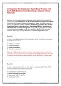 ATI Capstone Pre-Assessment Exam Master Practice Test Bank &vert; Multiple Choice Questions & Detailed Clinical Rationales