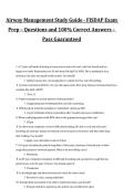 Airway Management Study Guide FISDAP Exam Prep Questions and Correct Answers&comma; 2027&sol;2028 Exam Preparation Material