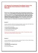 ATI Capstone Pre-Assessment Exam Master Practice Test Bank &vert; Multiple Choice Questions & Detailed Clinical Rationales