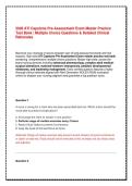 ATI Capstone Pre-Assessment Exam Master Practice Test Bank &vert; Multiple Choice Questions & Detailed Clinical Rationales
