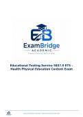 Educational Testing Service 5857&period;0 ETS &ndash; Health Physical Education Content Exam