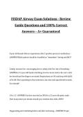FISDAP Airway Exam Solutions Review Guide Questions and Correct Answers&comma; A&plus; Rated&comma; 2027&sol;2028 Exam Preparation Material