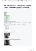 ATLS Study Cards &vert; 100 Verified & Updated Questions and Answers &vert; Graded A&plus; Exam Prep