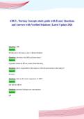 ABRET Board Exam Questions 100&percnt; Verified Questions&NewLine;& Answers&NewLine;