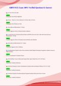 ABFM ITE Exam 100&percnt; Verified Questions & Answers