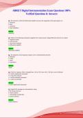 ABPD Exam 100&percnt; Verified Questions & Answers