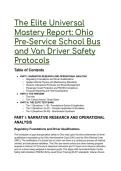 2026&sol;2027 Ohio Pre-Service School Bus & Van Driver Exam Test Bank &lpar;Elite Q&A&rpar; &vert; Ultimate OAC&sol;ORC Study Guide