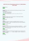 ABSA 3B2 - Review Exam Questions and Answers Verified Solutions&NewLine;Latest Update