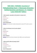 NUR 2063 Essentials Of Pathophysiology Exam 1-3&comma; Rasmussen University &vert; Complete Package Bundle
