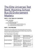 S-Tier Wyoming CDL School Bus &lpar;S&rpar; Endorsement Test Bank 2026&sol;2027 &vert; Elite QA &plus; Axiom Cheat Sheet