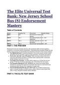 The Elite New Jersey CDL School Bus &lpar;S&rpar; Endorsement Test Bank 2026&sol;2027 &vert; S-Tier Mastery Guide & Rationales