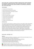 NUR 102 FINAL EXAM &ndash; QUESTIONS AND ANSWERS &vert; VERIFIED AND WELL DETAILED ANSWERS &vert;&NewLine;PLUS RATIONALES &vert; DOWNLOAD AND PASS &vert; LATEST EXAM UPDATE 2026&sol;2027&rsqb; &ndash; QUESTIONS&NewLine;AND ANSWERS &vert; VERIFIED AND WELL DETAILED ANSWERS &vert; PLUS RATIONALES &vert; GUARANTEED&NewLine;PASS &vert; LAT