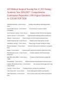 ATI Medical-Surgical Nursing