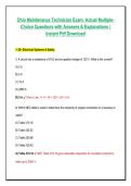 Ohio Maintenance Technician Exam&colon; Actual Multiple&NewLine;Choice Questions with Answers & Explanations &vert; &NewLine;Instant Pdf Download