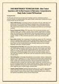 OHIO MAINTENANCE TECHNICIAN EXAM &ndash; Most Tested &NewLine;Questions with Verified Answers & Rationales &vert; Comprehensive &NewLine;Study Guide &vert; Instant Pdf Download 