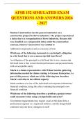 AFSB 152 SIMULATED EXAM &NewLine;QUESTIONS AND ANSWERS 2026 - 2027