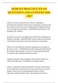 AFSB 151 PRACTICE EXAM &NewLine;QUESTIONS AND ANSWERS 2026 - 2027
