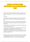 AFSB 151 STUDY GUIDE &NewLine;QUESTIONS AND ANSWERS 2026 - 2027